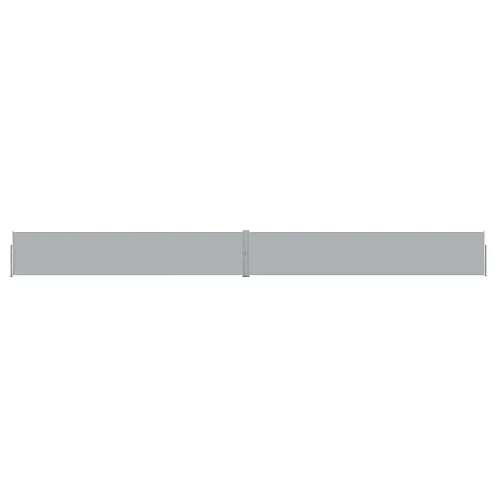 Outdoor Privacy Screen Retractable Side Awning 1200x140cm Anthracite