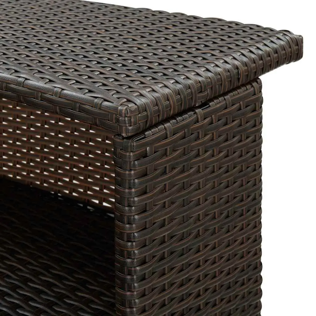 2-Tier Outdoor Bar Table for Lasting Use