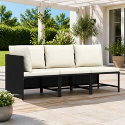 Comfortable and Practical 3-Piece Garden Sofa Set