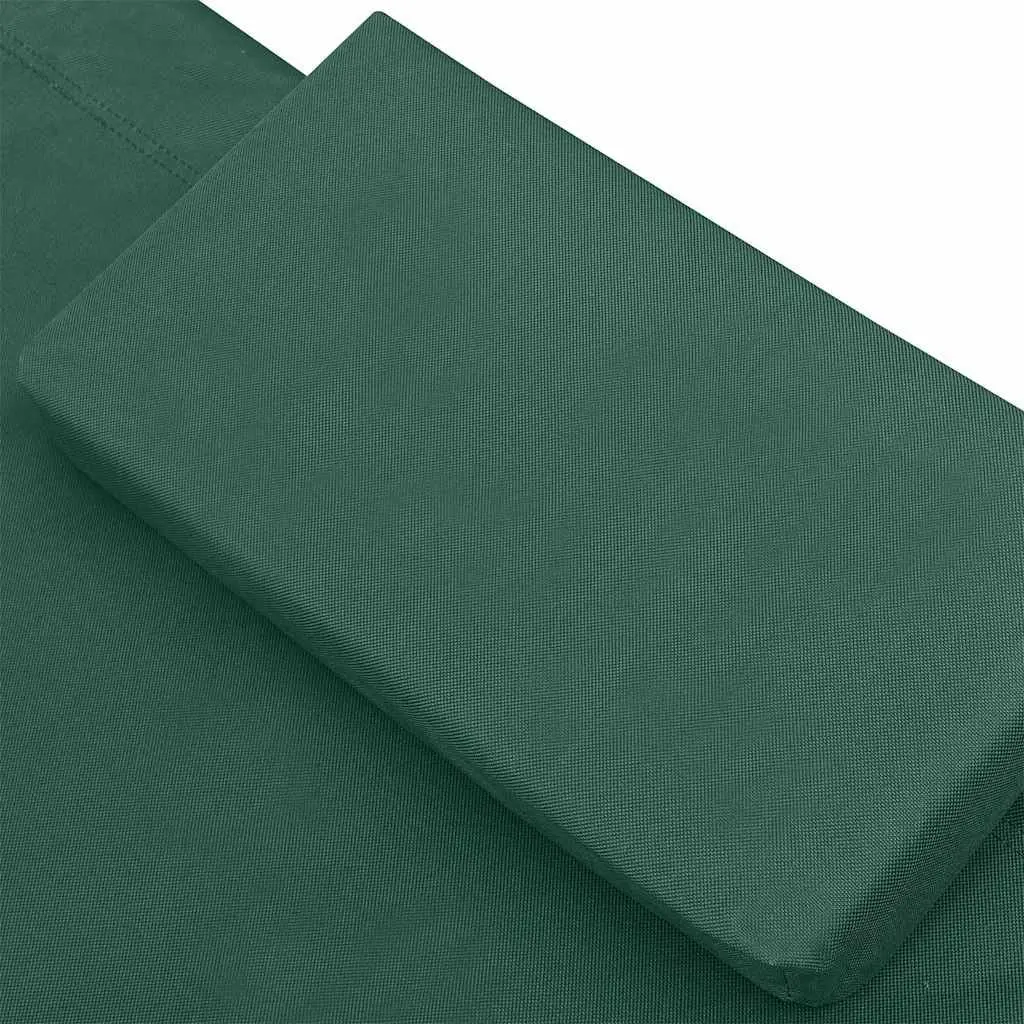 Outdoor Lounge Bed Garden Relaxation Furniture Green with Pillows