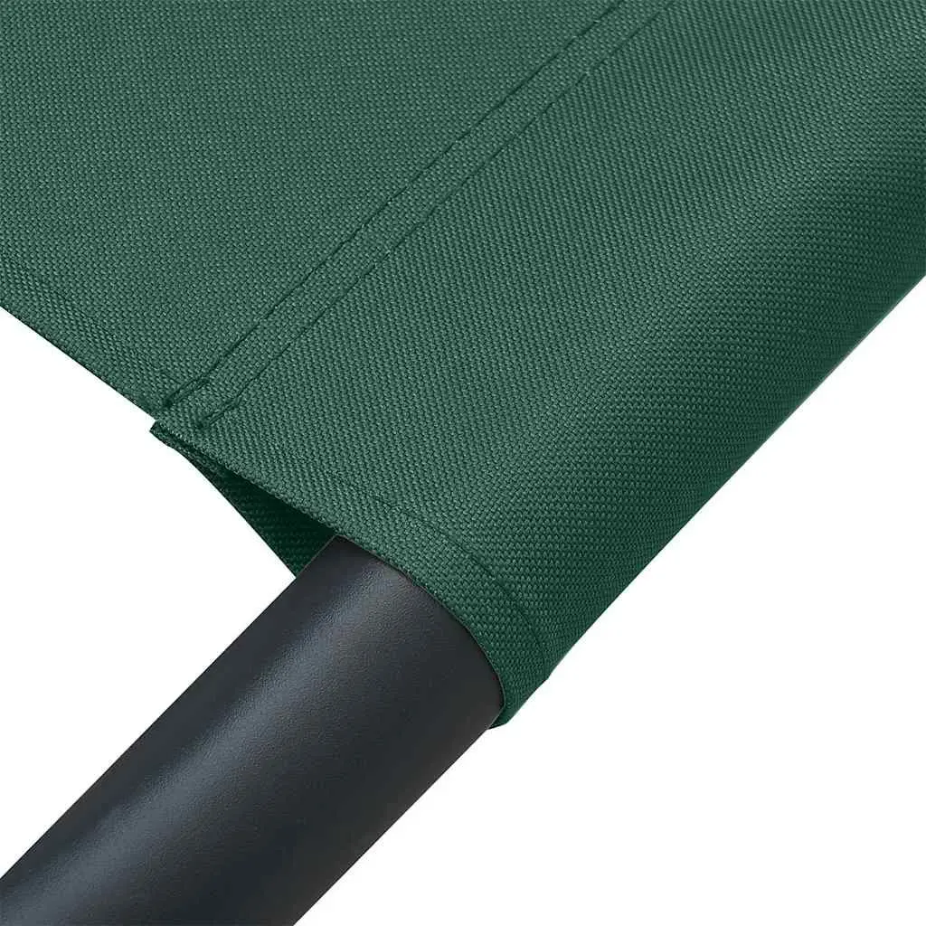 Outdoor Lounge Bed Garden Relaxation Furniture Green with Pillows