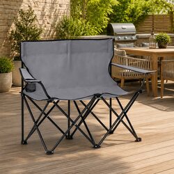 Reliable 2-Seater Camping Chair Offering Practical Comfort