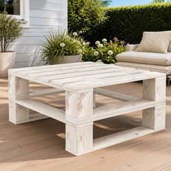 Affordable Outdoor Pallet Table for Comfort and Utility