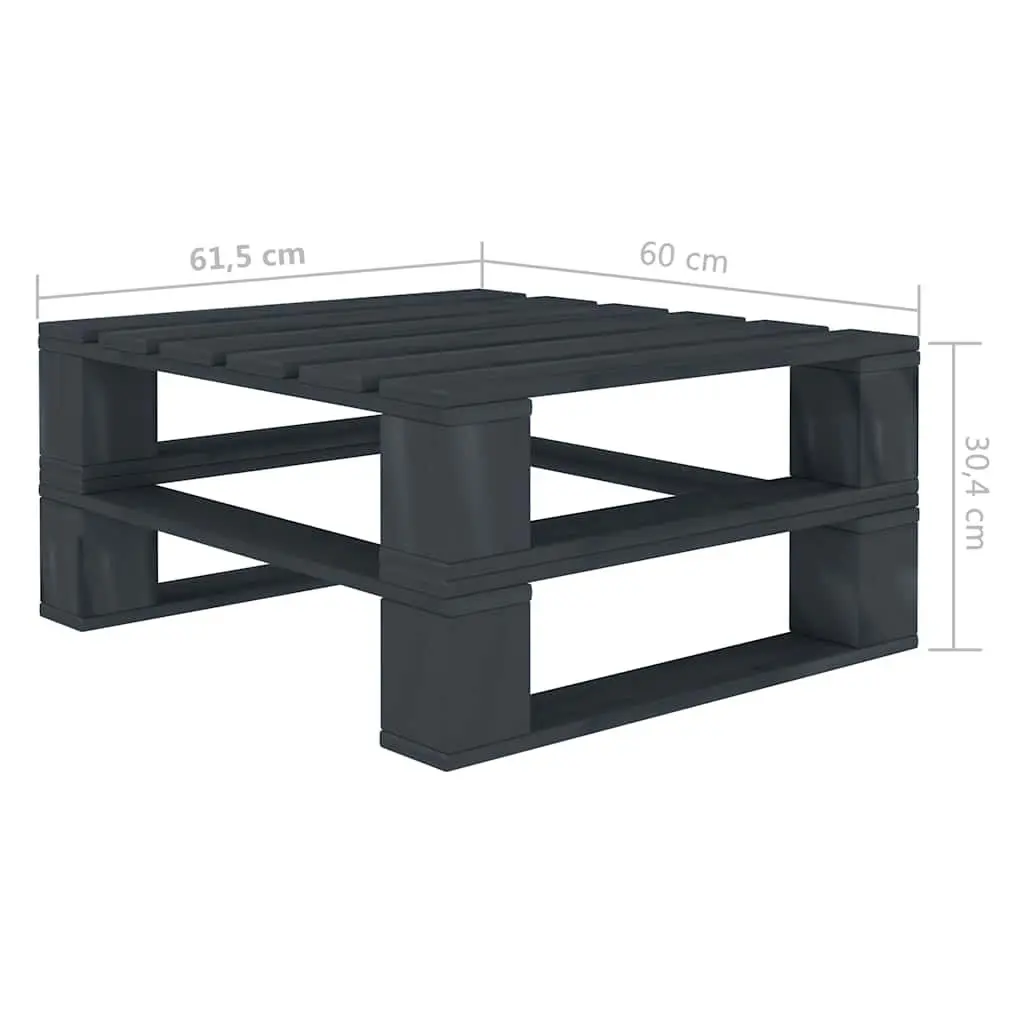 Wooden Pallet Table Outdoor Furniture Grey