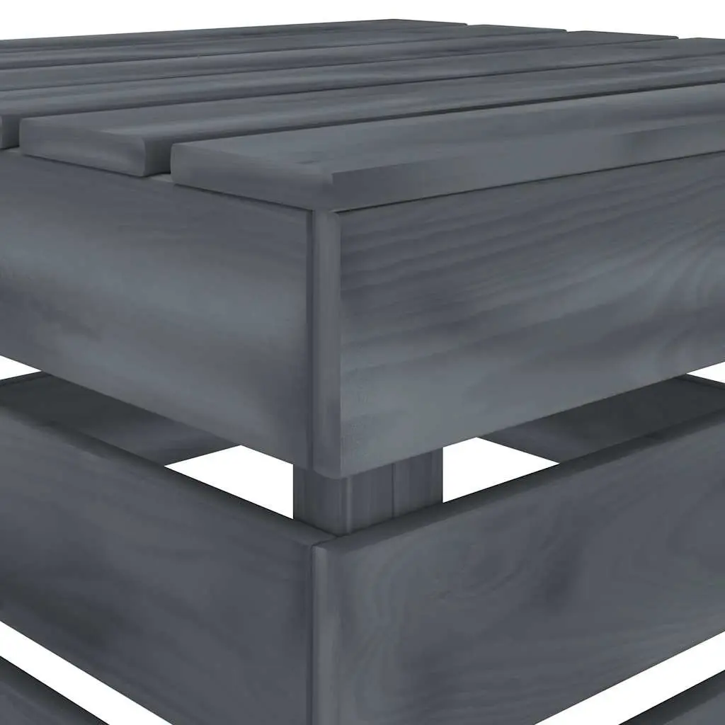 Garden Pallet Table Grey Outdoor Furniture Wood Patio Seating Area Extra Surface