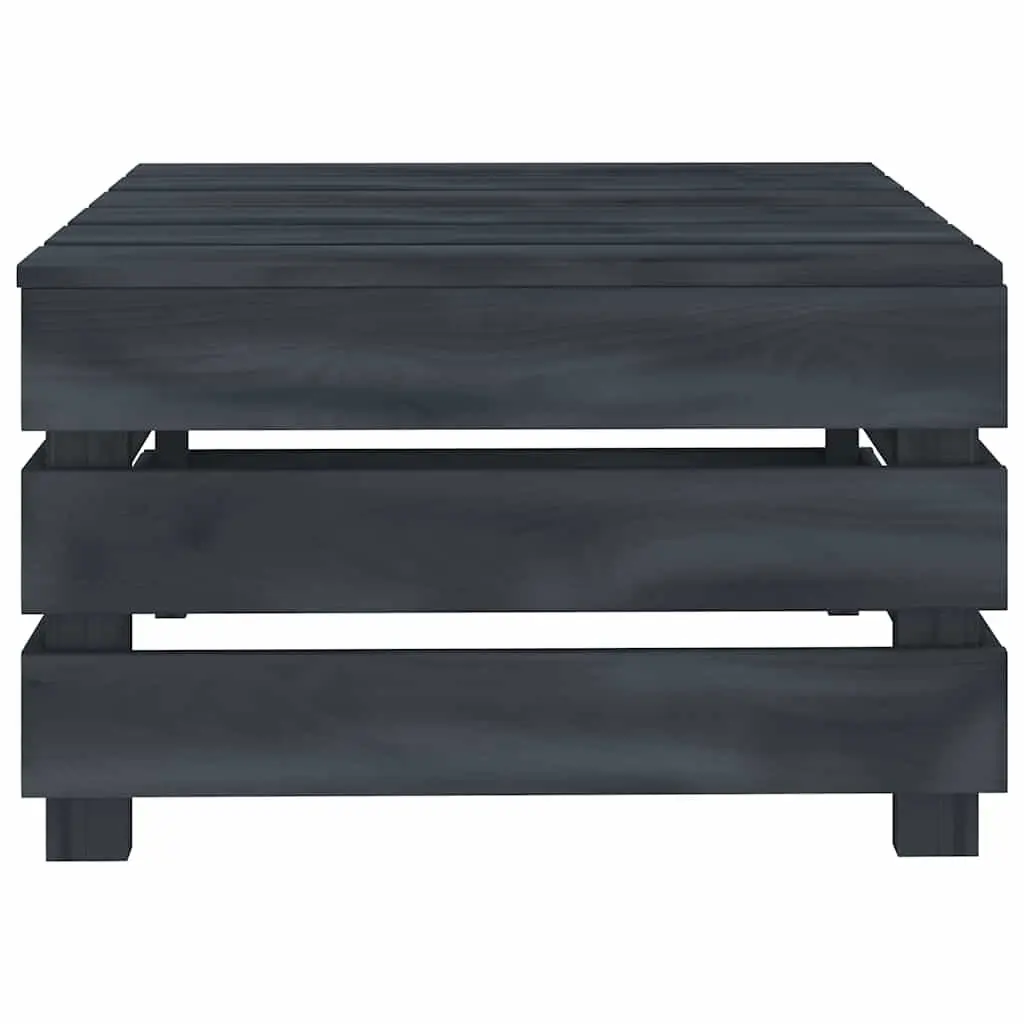 Garden Pallet Lounge Set Outdoor Furniture Grey Wood 2 Piece