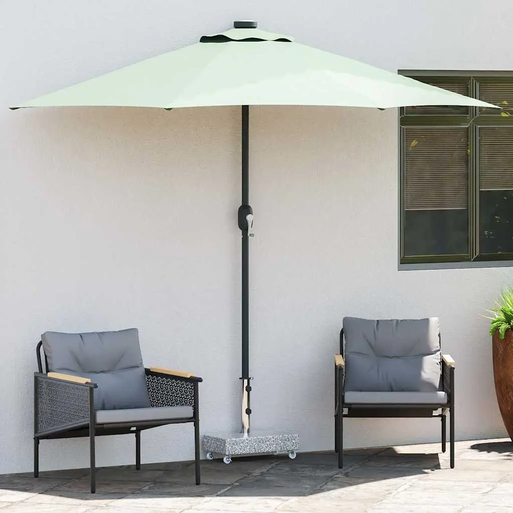 Outdoor Umbrella Base Heavy Duty Parasol Holder Grey Granite 45 x 25 x 8.3 cm