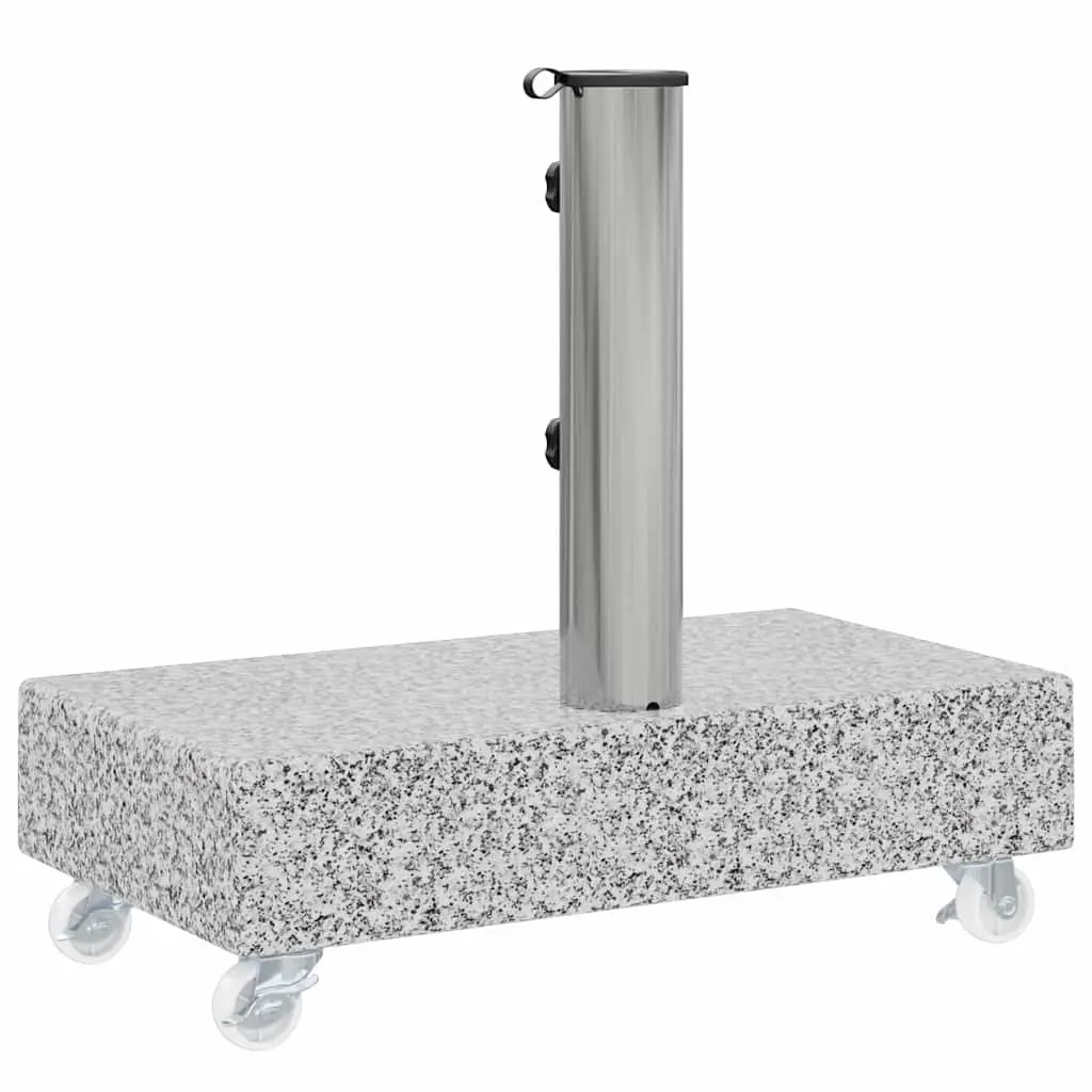 Outdoor Umbrella Base Heavy Duty Parasol Holder Grey Granite 45 x 25 x 8.3 cm