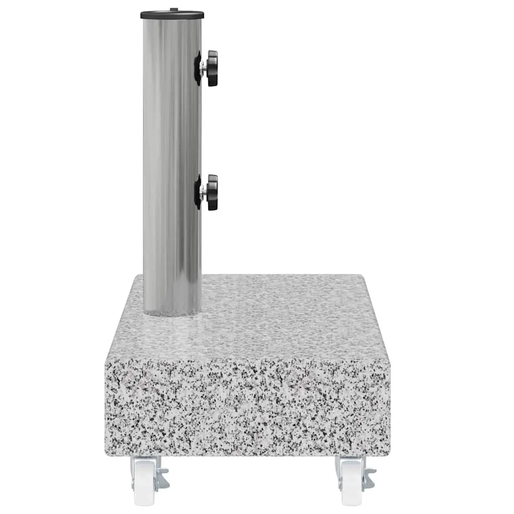 Outdoor Umbrella Base Heavy Duty Parasol Holder Grey Granite 45 x 25 x 8.3 cm