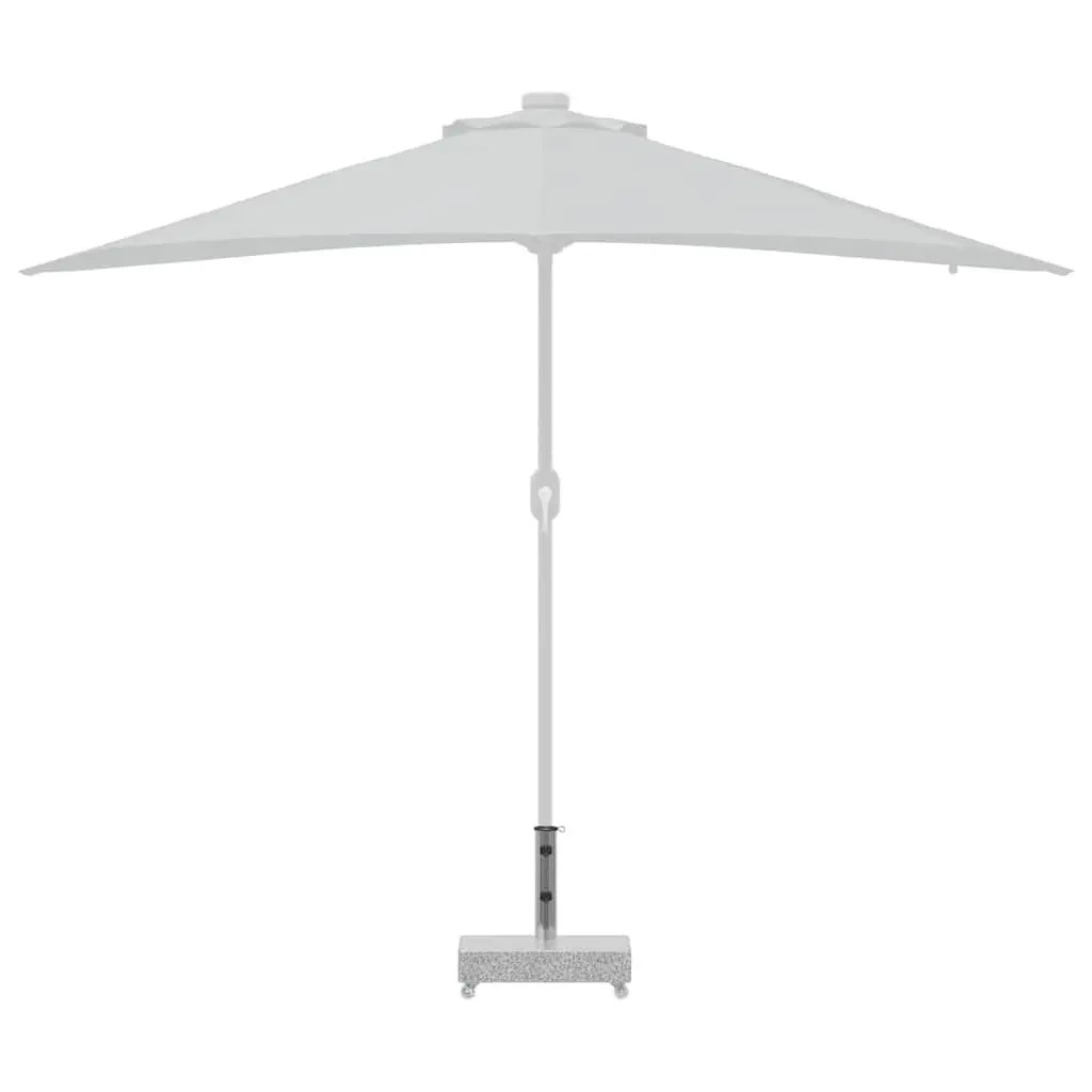 Outdoor Umbrella Base Heavy Duty Parasol Holder Grey Granite 45 x 25 x 8.3 cm