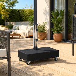 Reliable Black Umbrella Base with Granite Design