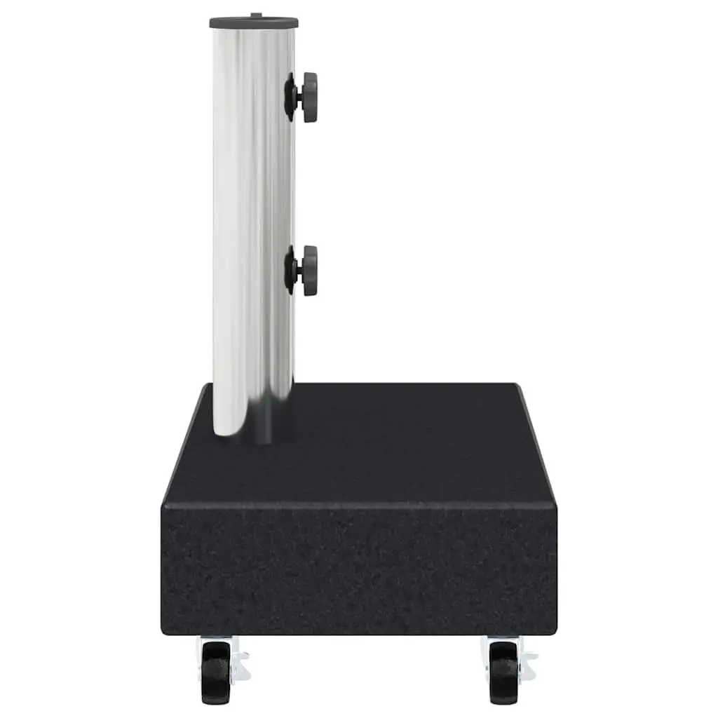 Umbrella Base Black Outdoor Garden Parasol Stand Holder Granite Heavy Duty 45 x 25 x 8 cm