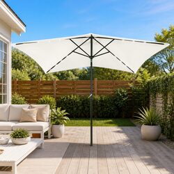 Reliable 2x3m Beige Garden Parasol with LED Lights