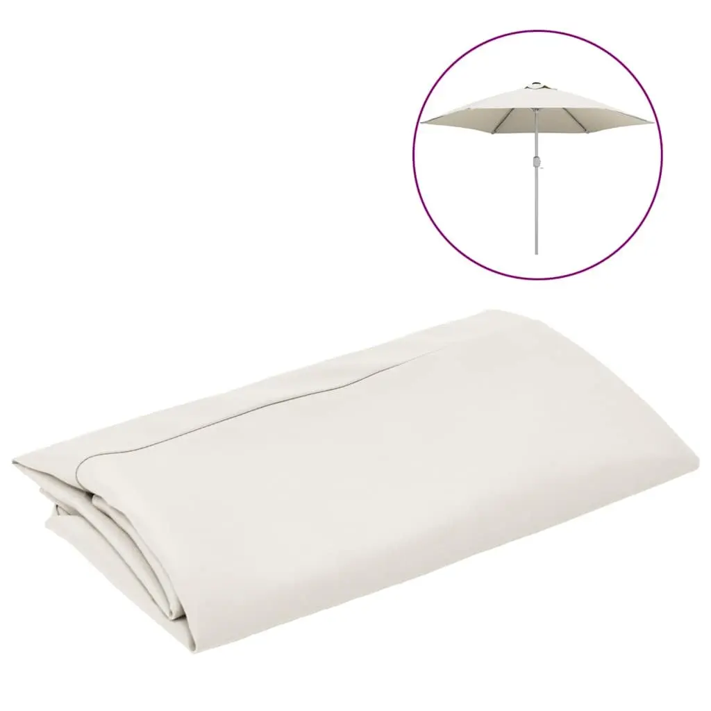 Replacement Fabric Outdoor Parasol Sunshade Cover 300 cm Sand UV Protection