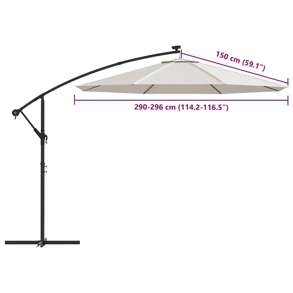 Replacement Fabric for Cantilever Umbrella UV Protective 300 cm Sand