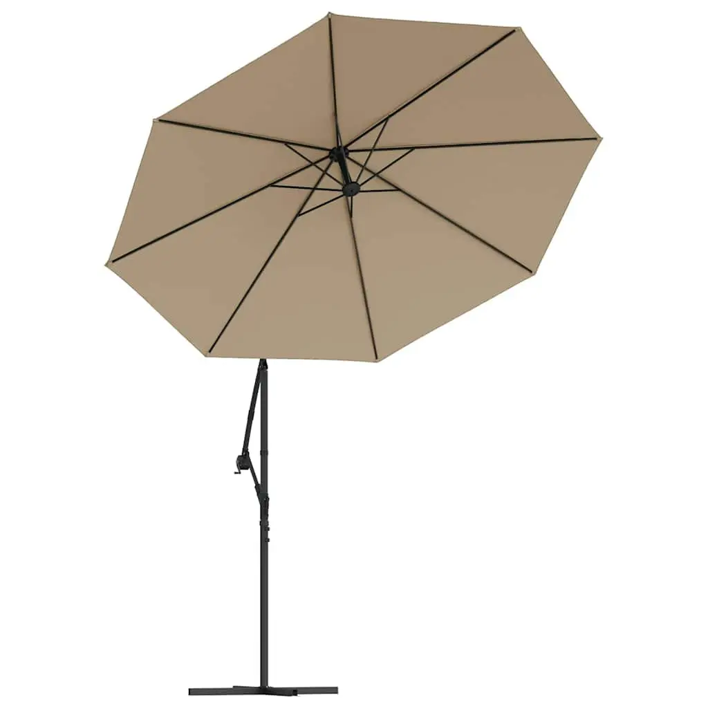 Replacement Fabric Cantilever Umbrella 300cm Taupe Outdoor Parasol Cover