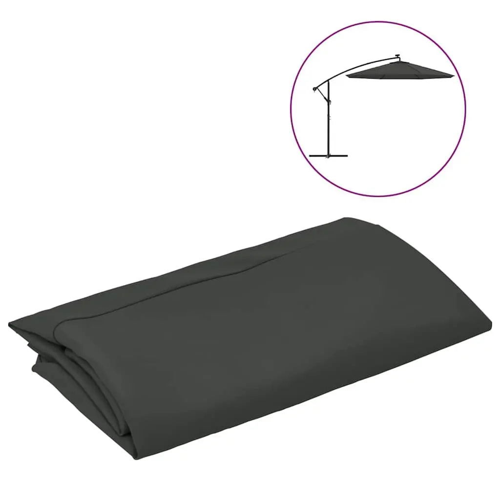 Replacement Fabric Cantilever Umbrella Cover 350cm Anthracite Outdoor Parasol