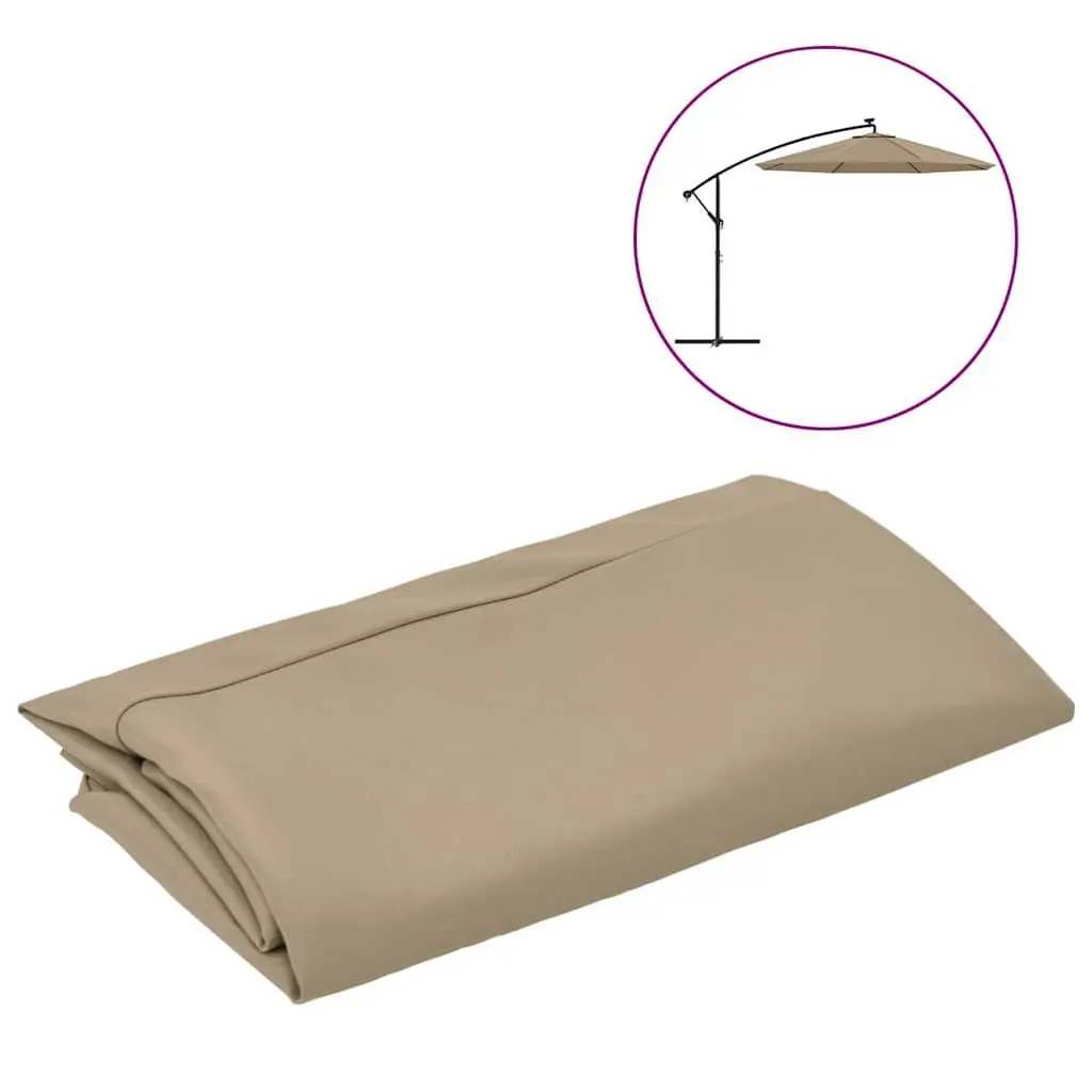 Replacement Fabric for Cantilever Umbrella UV Protective 350 cm Taupe