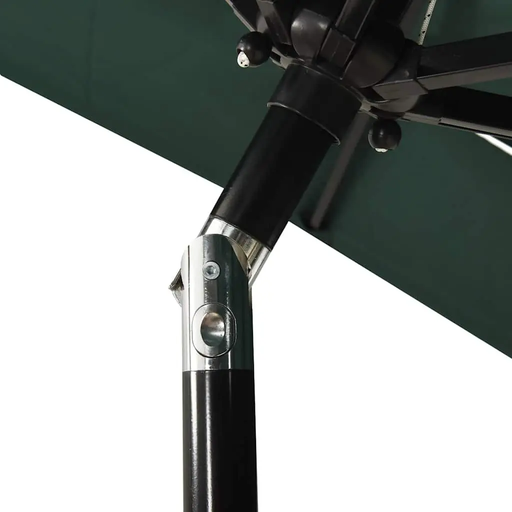 Garden Parasol UV Protection 3-Tier 2x2m Green