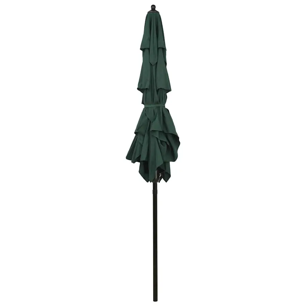 Garden Parasol UV Protection 3-Tier 2x2m Green