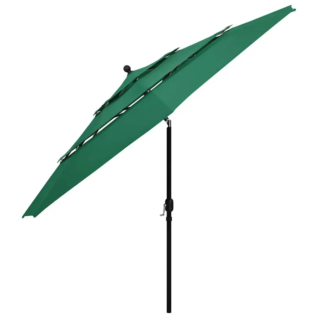 Garden Parasol UV Protection 3.5m Green