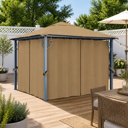 Value-Driven 300x300cm Gazebo with Curtains for Outdoors