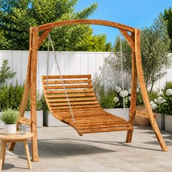 Solid Bent Wood Swing Bed: Comfort Meets Practicality