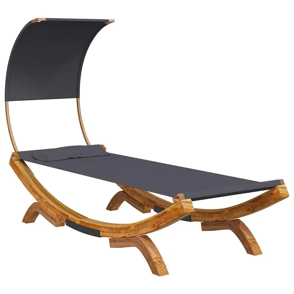 Outdoor Lounge Bed with Canopy
