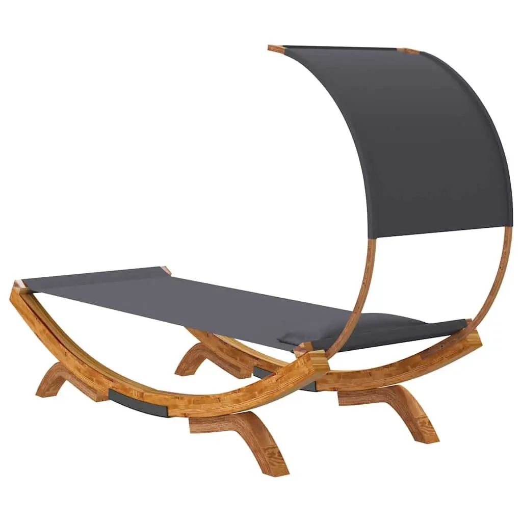 Outdoor Lounge Bed with Canopy