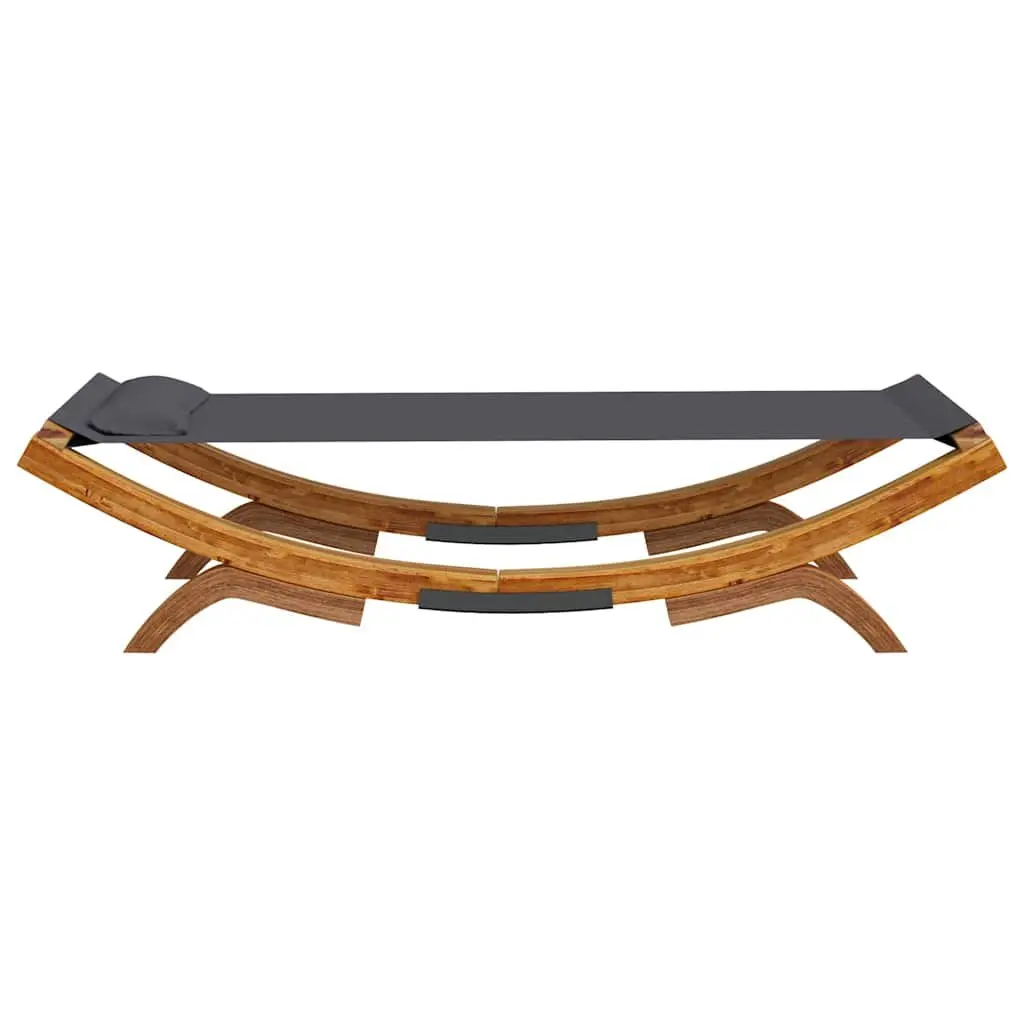 Outdoor Lounge Bed Recliner Daybed 100 x 188.5 cm Anthracite