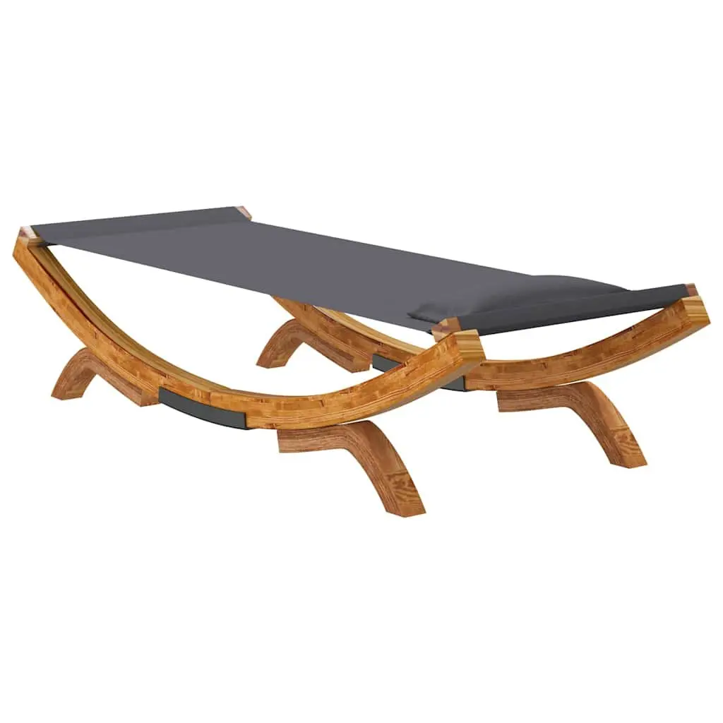 Outdoor Lounge Bed Recliner Daybed 100 x 188.5 cm Anthracite