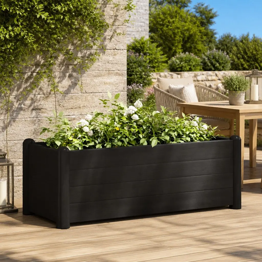 Raised Garden Bed Planter Indoor Outdoor 100x43x35cm Anthracite