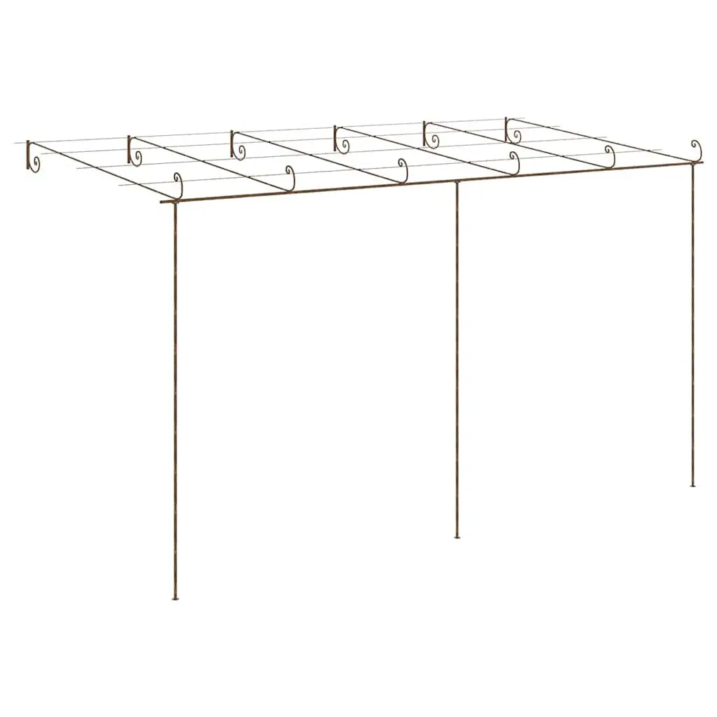 Garden Pergola Lean-to Shade Structure 6 x 3 x 2.5 m Brown