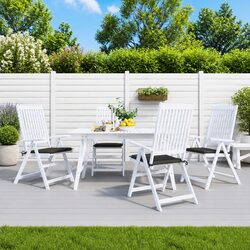 Comfortable Outdoor Chair Cushions 4 pcs Anthracite