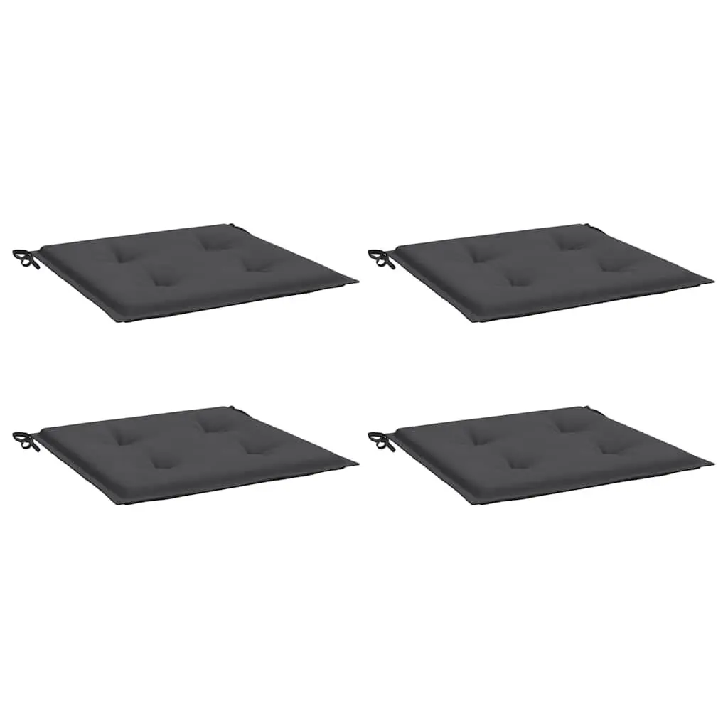Garden Chair Cushions 4 pcs Outdoor Patio Seat Pad 50 x 50 cm Anthracite Oxford Fabric