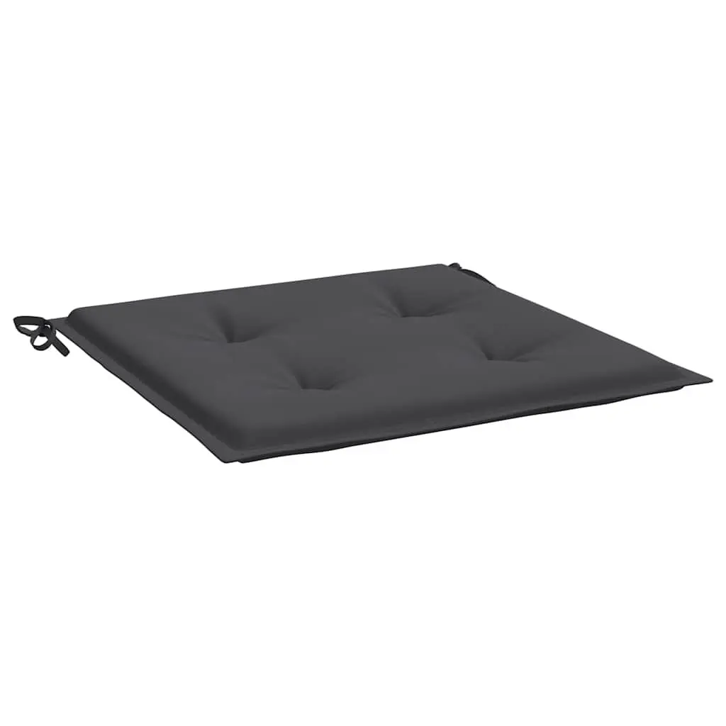 Outdoor Chair Cushions 6 Piece Set Anthracite 50 x 50 x 4 cm Oxford Fabric Foam Fibre Filling