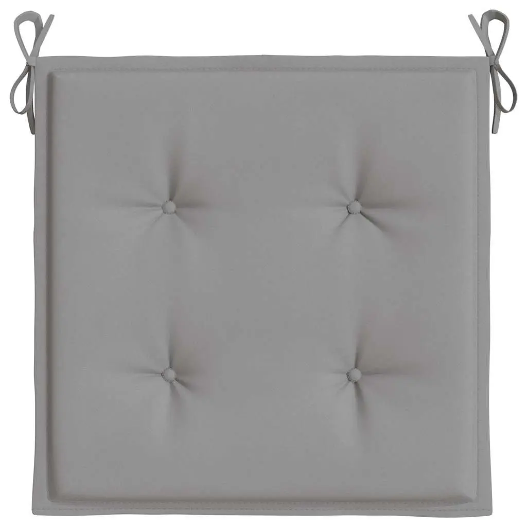 Garden Chair Cushions 4 Piece Outdoor Patio Seat Pad 50x50x4 cm Grey Oxford Fabric