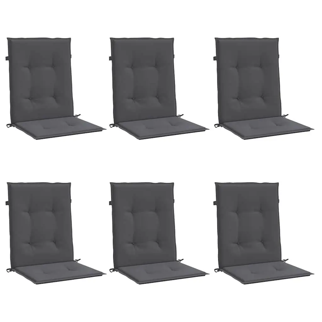 Garden Chair Cushions Lowback Outdoor Patio Seat Pads 100x50x3cm Anthracite