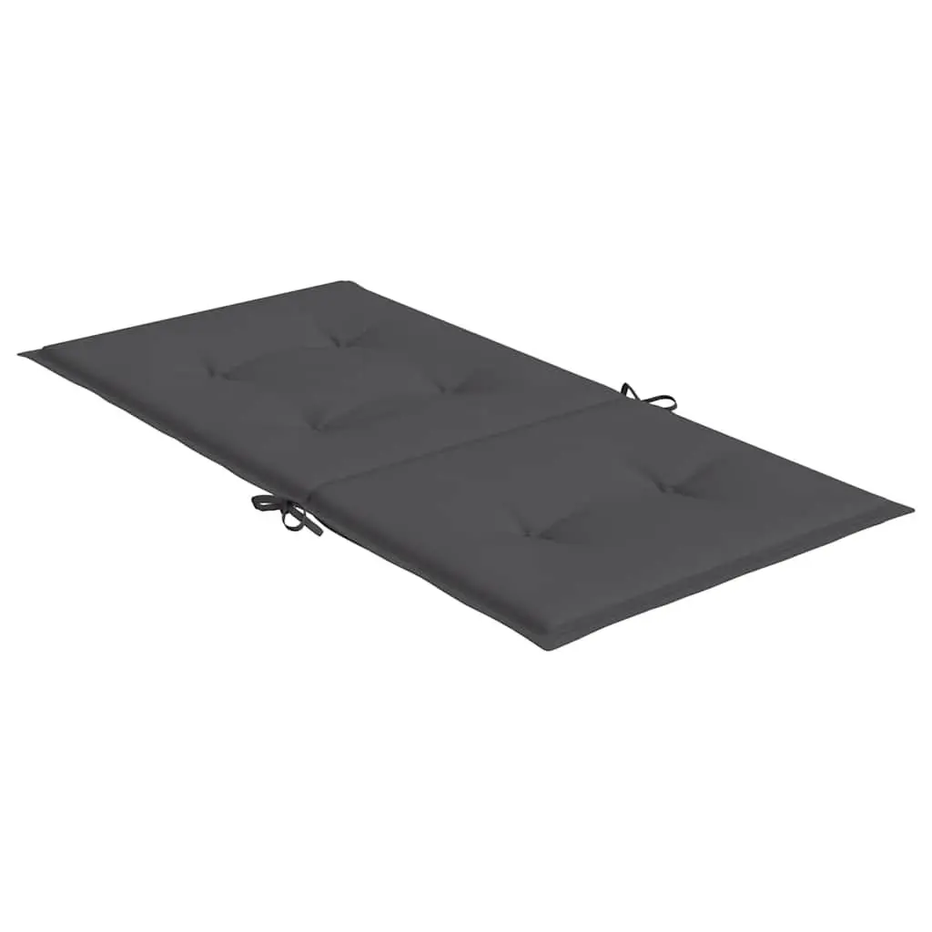 Garden Chair Cushions Lowback Outdoor Patio Seat Pads 100x50x3cm Anthracite