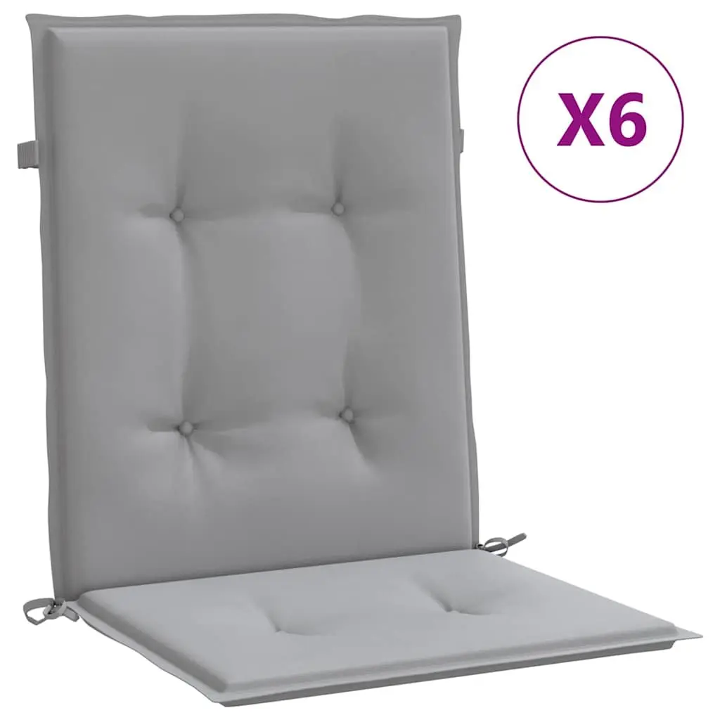 Garden Chair Cushion Outdoor Lowback Seat Pad 100 x 50 cm Grey