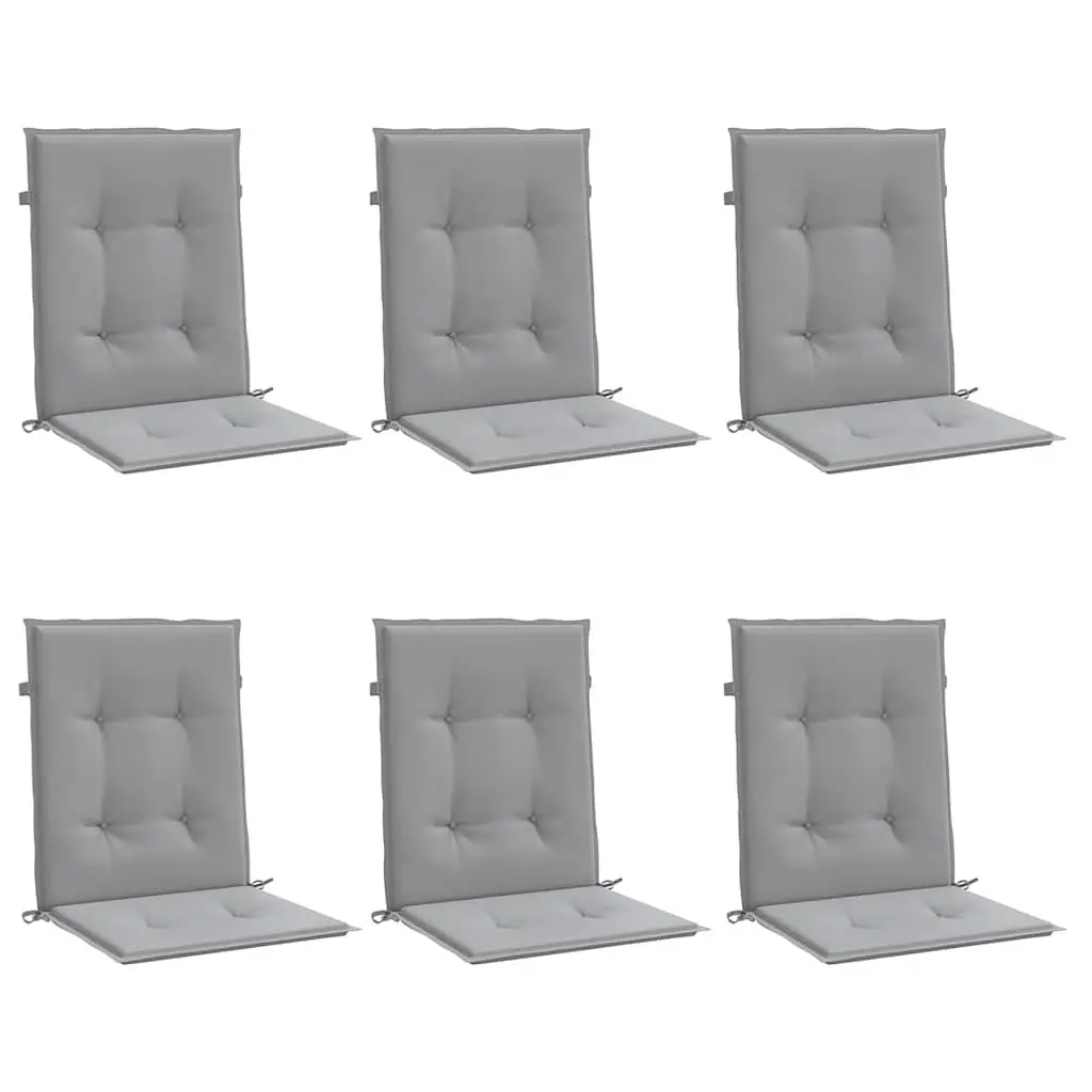 Garden Chair Cushion Outdoor Lowback Seat Pad 100 x 50 cm Grey