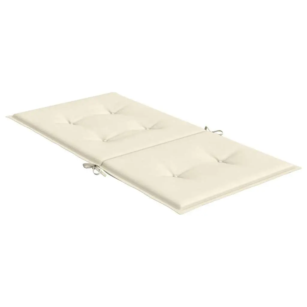 Lowback Chair Cushions 6 Piece Outdoor Garden Patio Furniture Seat Pads Cream