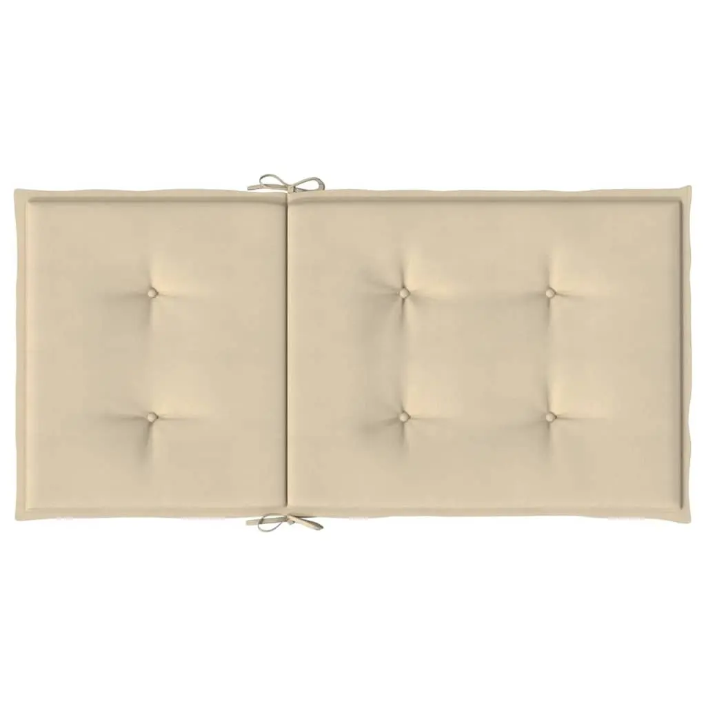 Lowback Chair Cushions 6 Piece Outdoor Patio Furniture Seat Pads Beige