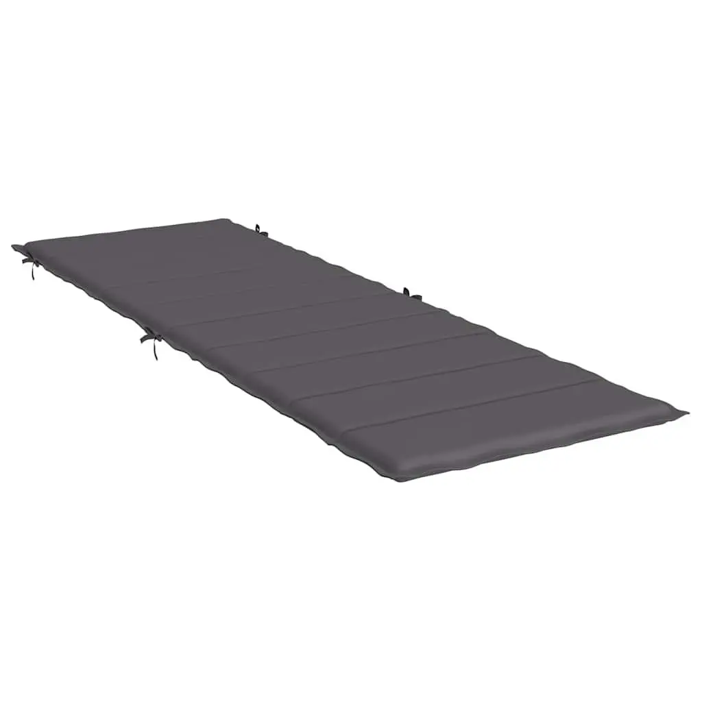 Sun Lounger Cushion Outdoor Garden Patio Chair Pad 186x58x4cm Anthracite