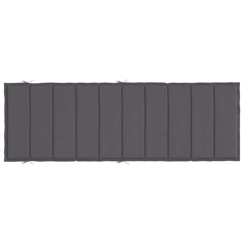 Sun Lounger Cushion Outdoor Garden Patio Chair Pad 186x58x4cm Anthracite