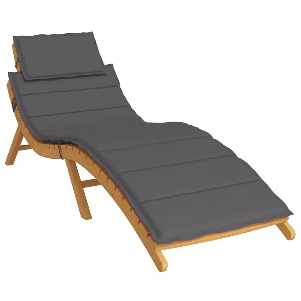Sun Lounger Cushion Outdoor Garden Patio Chair Pad 186x58x4cm Anthracite