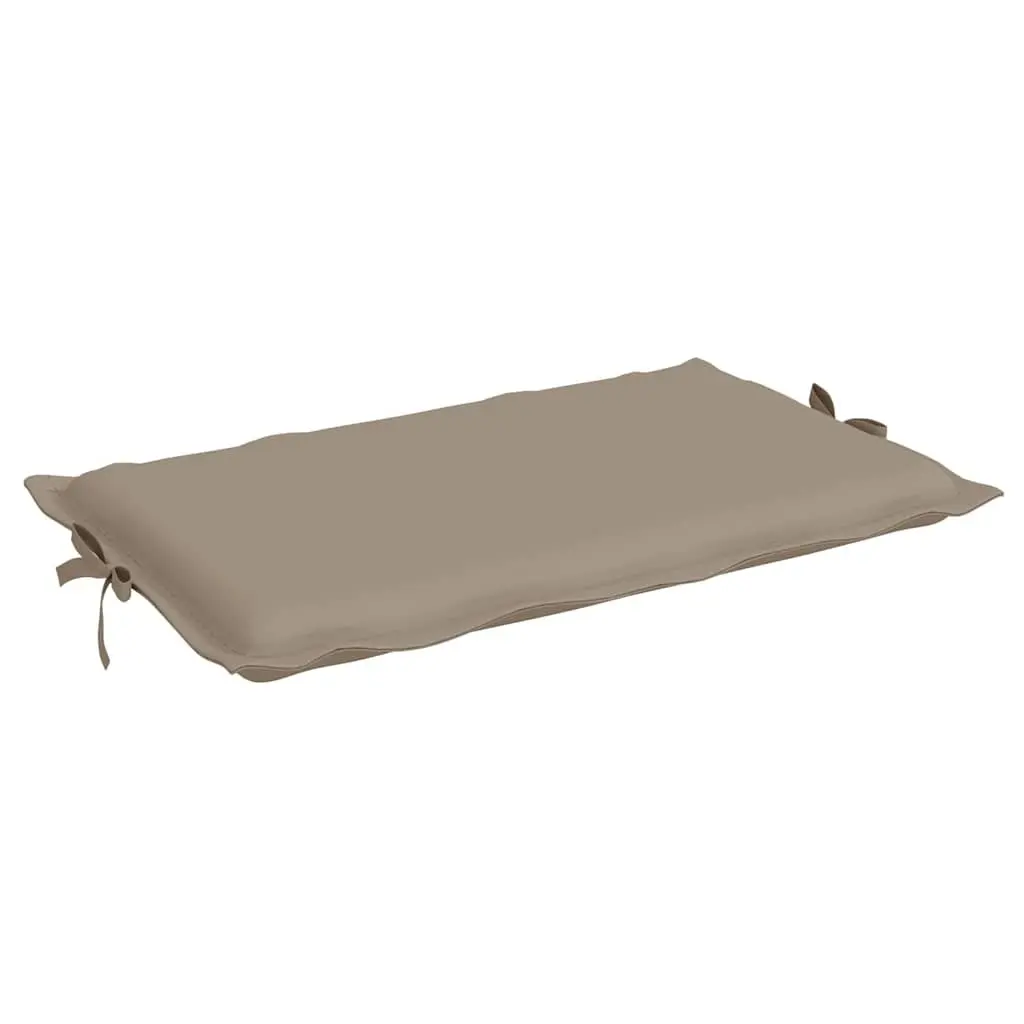 Sun Lounger Cushion Outdoor Garden Patio Chair Pad 186 x 58 x 4 cm Taupe Waterproof Oxford