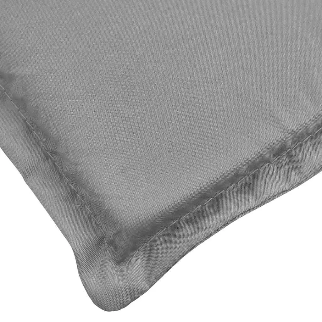 Sun Lounger Cushion Outdoor Garden Patio Chair Pad 200x50cm Grey Water Resistant