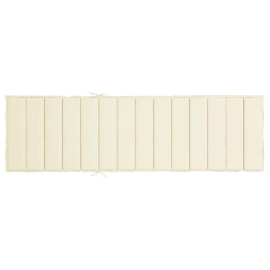 Sun Lounger Cushion Outdoor Garden Patio Chair Pad 200x60x3cm Cream