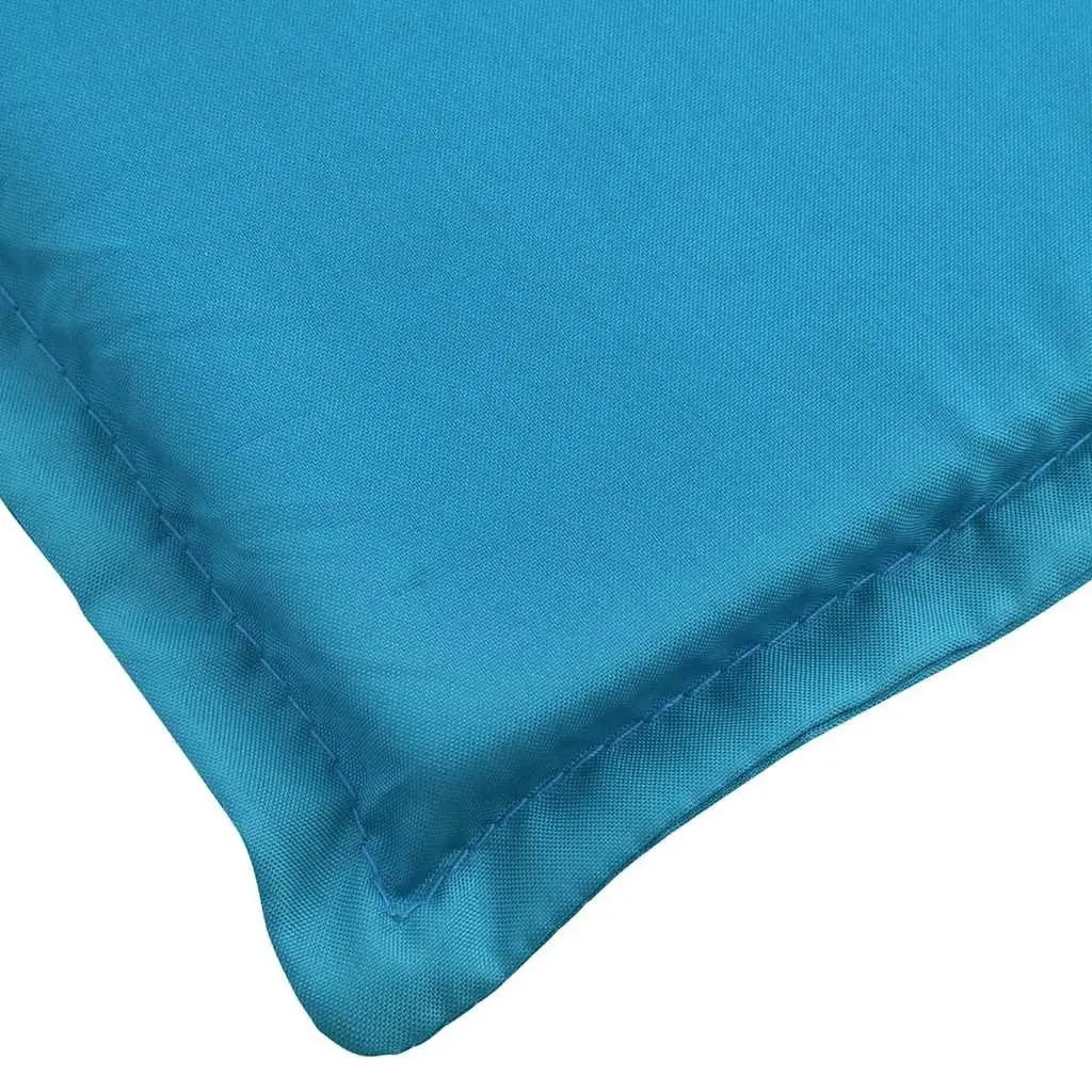 Sun Lounger Cushion Outdoor Garden Patio Chair Pad 200x60x3cm Blue